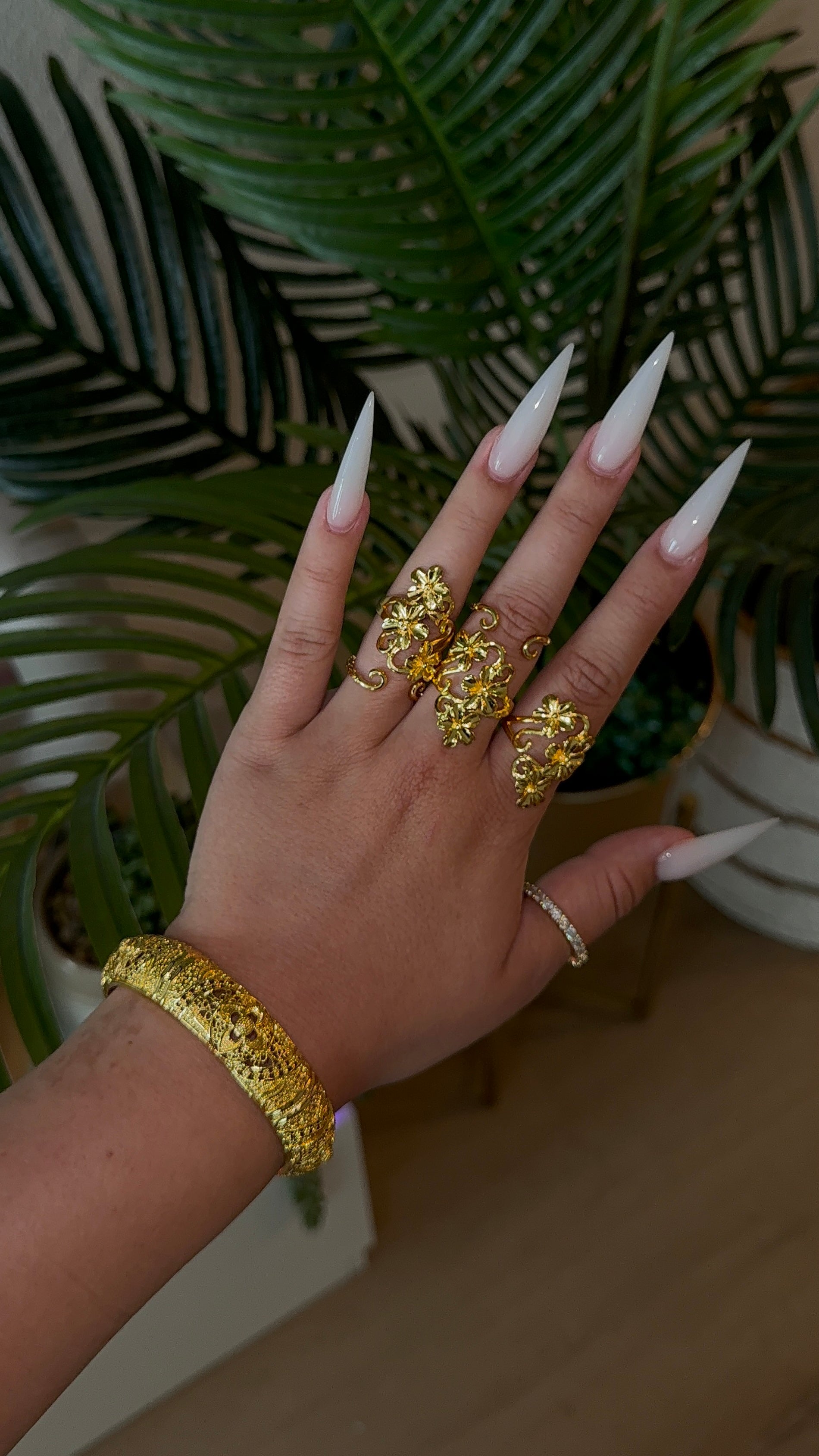Whismy Stack Flower Ring