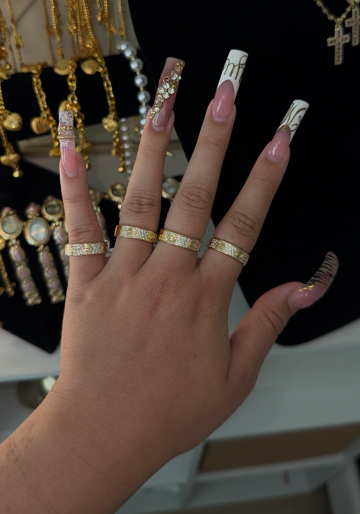 Cartier Icy ring bands