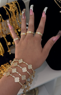 Xtra Icy clover bracelet