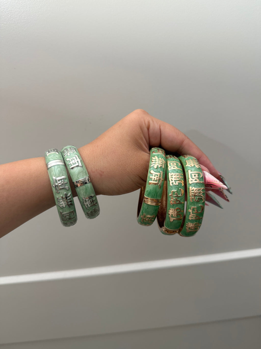 Scripture Jade Bangles