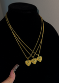 24K Valentine Heart chain