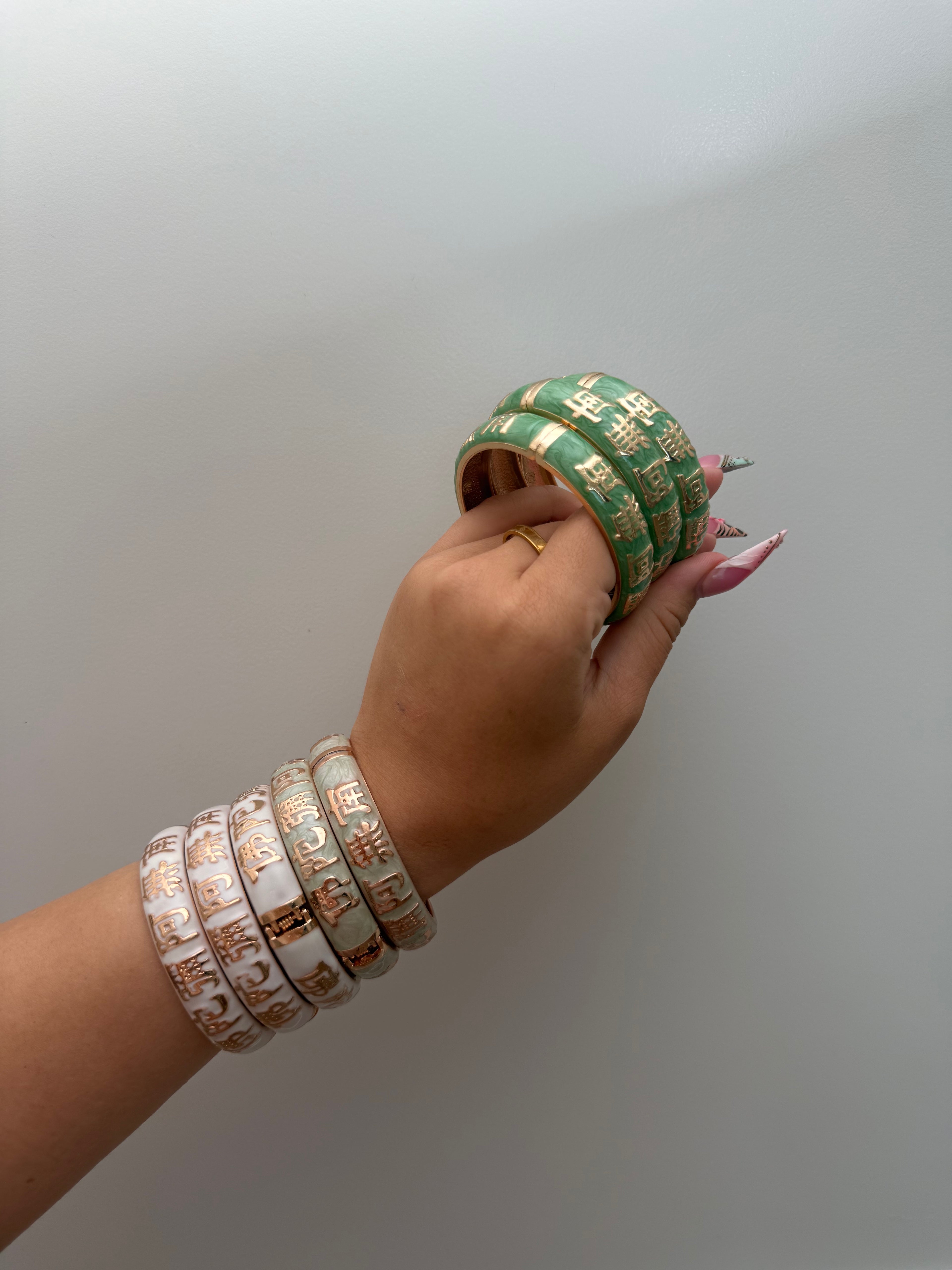 Scripture Jade Bangles